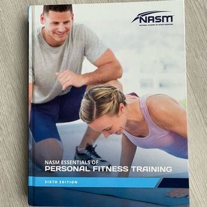 NASM Essentials of Personal Fitness Training Book sixth edition.